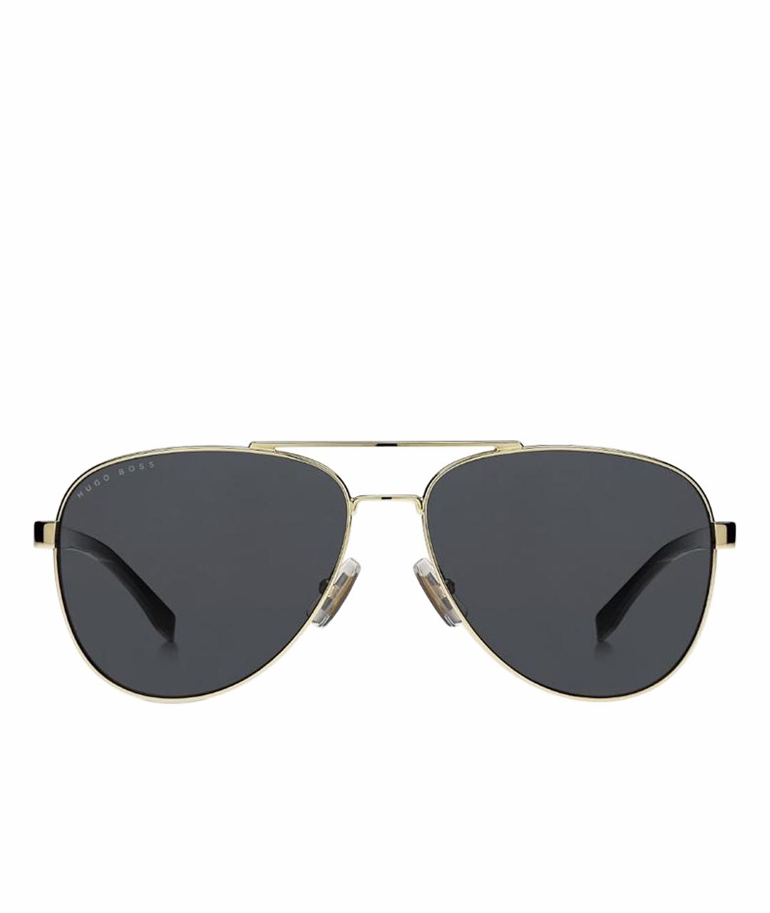 HUGO BOSS Черные металлические солнцезащитные очки, фото 1