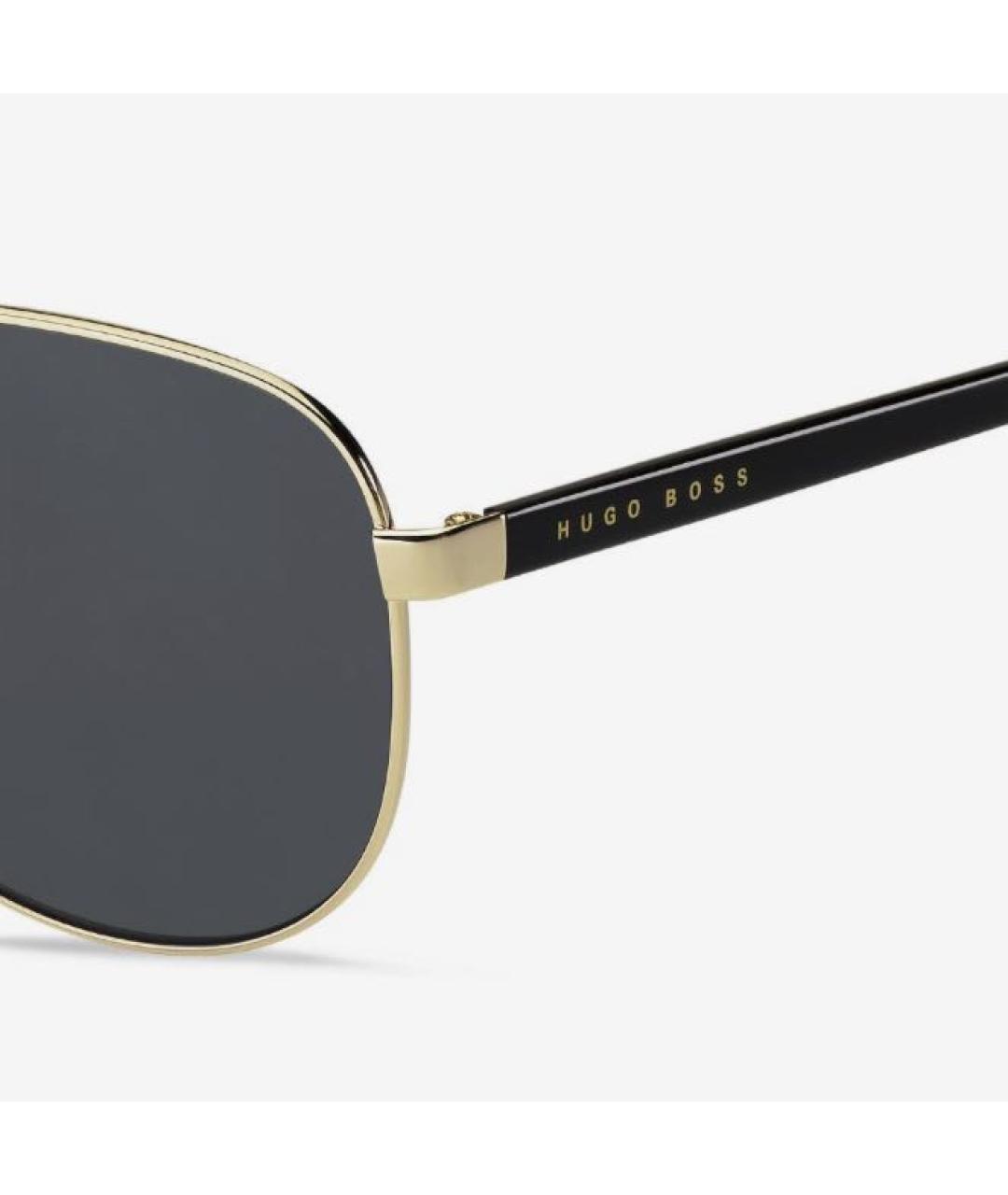HUGO BOSS Черные металлические солнцезащитные очки, фото 3