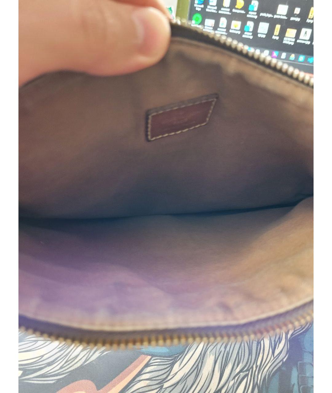 LOUIS VUITTON Коричневая кожаная сумка на плечо, фото 4