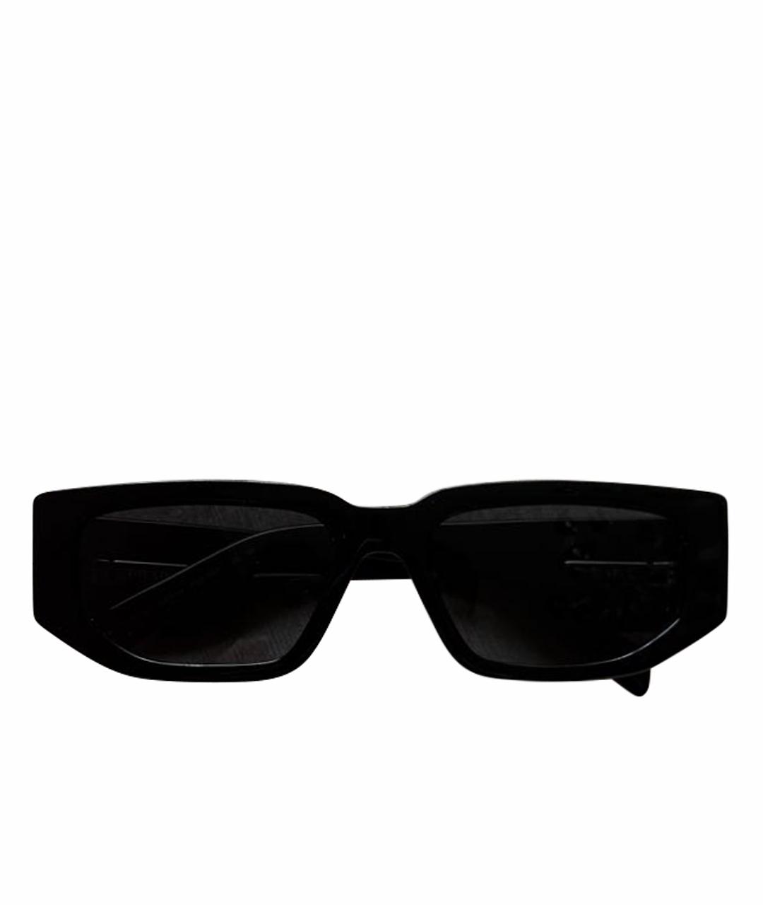 PRADA Черные пластиковые солнцезащитные очки, фото 1