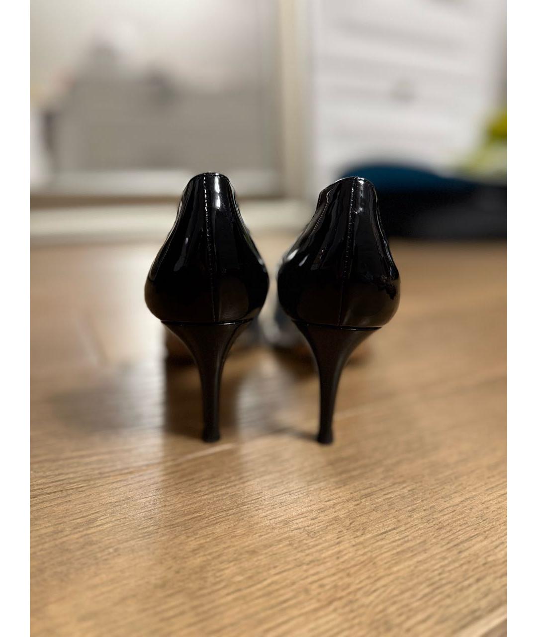 GIANVITO ROSSI Черные туфли из лакированной кожи, фото 4
