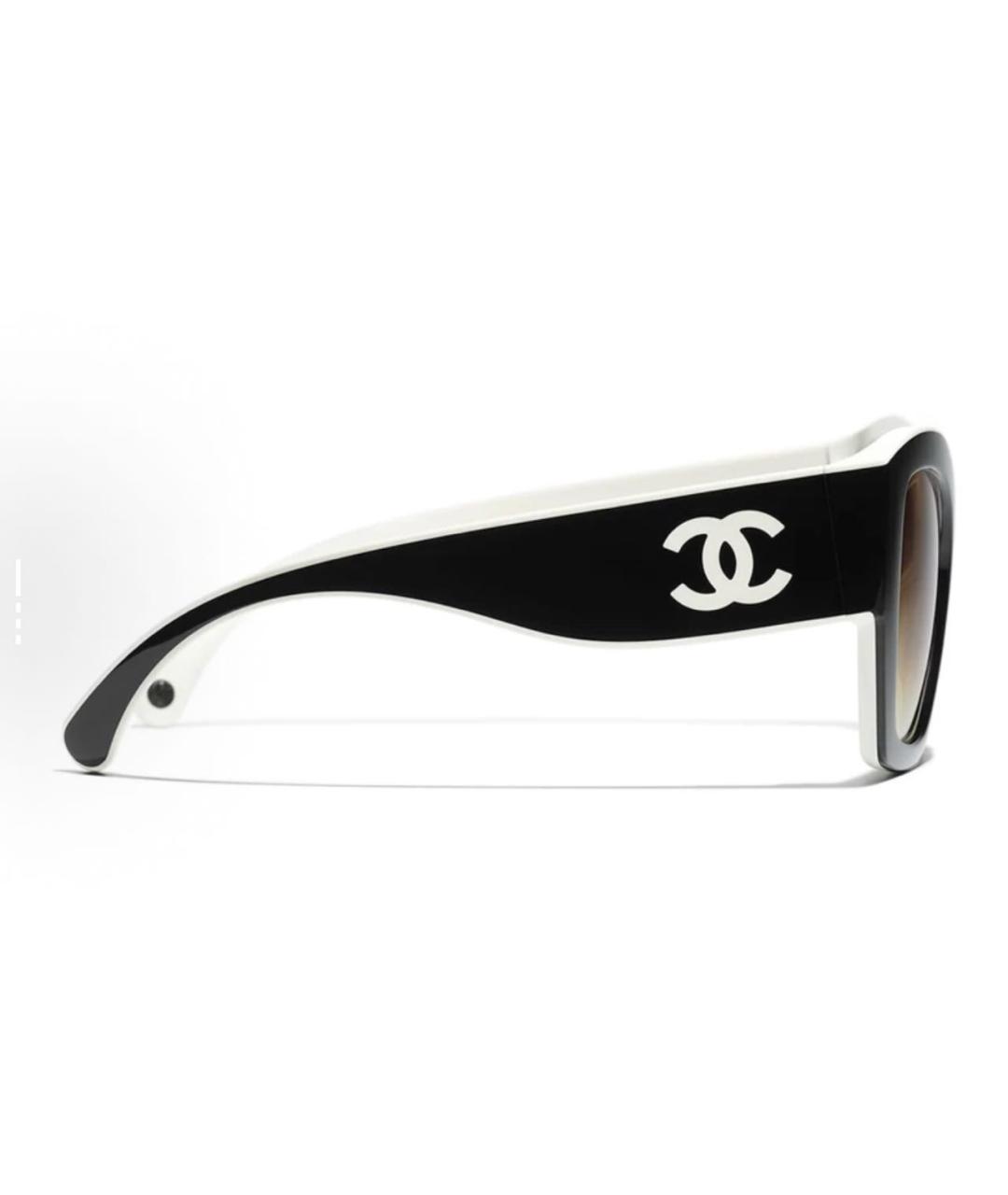 CHANEL Черные пластиковые солнцезащитные очки, фото 3