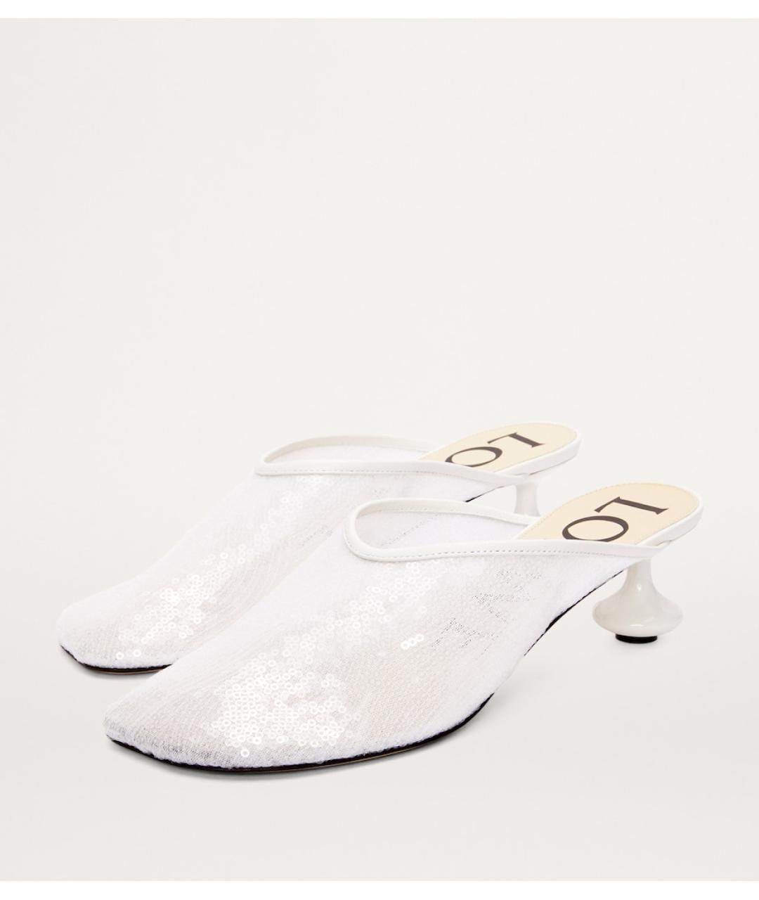 LOEWE Белые мюли, фото 7