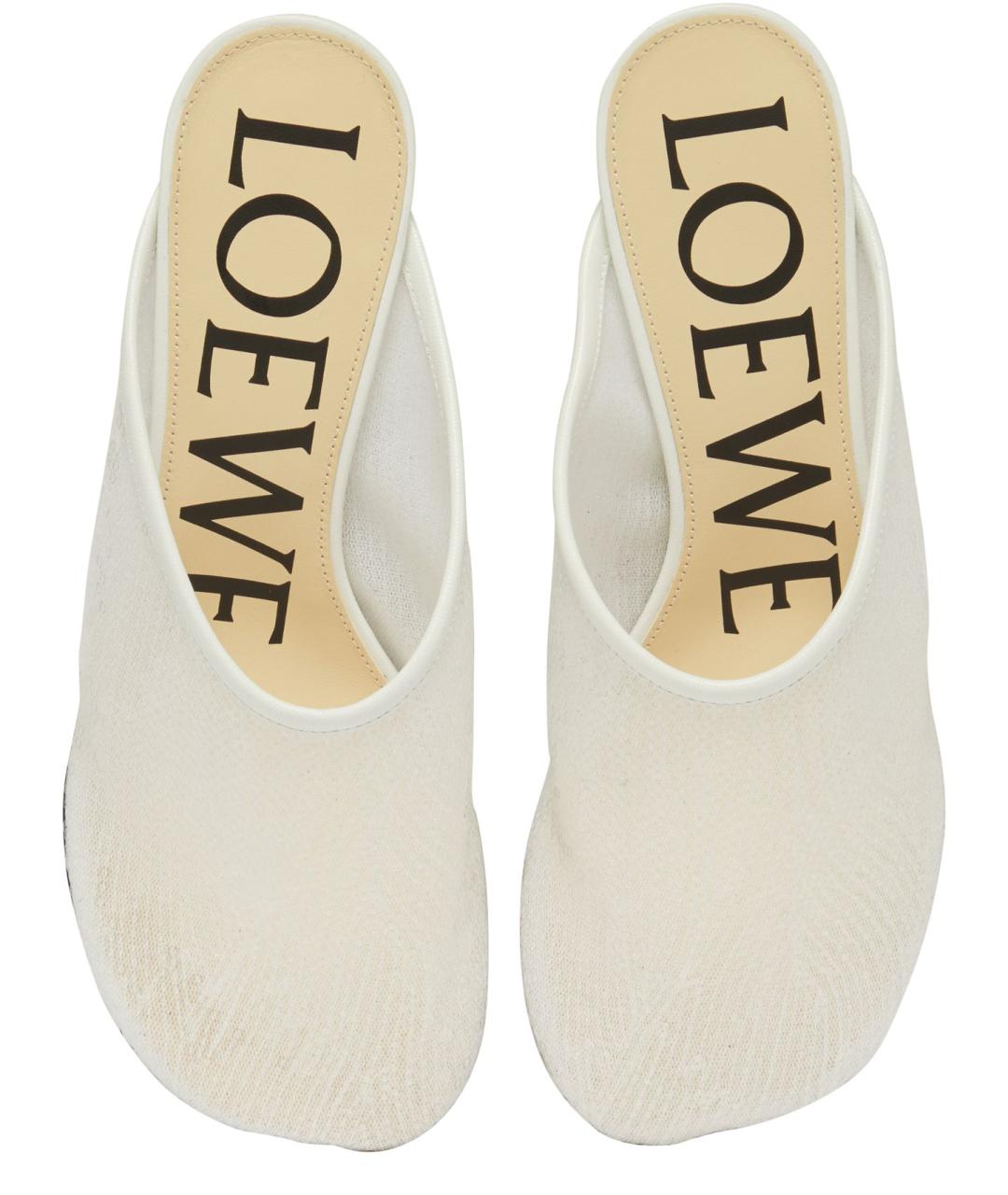 LOEWE Белые мюли, фото 9
