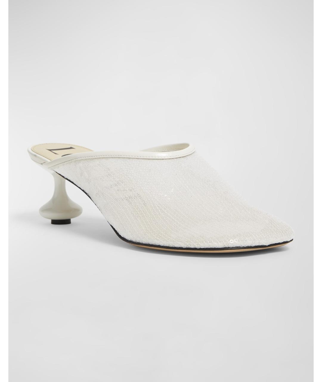 LOEWE Белые мюли, фото 3