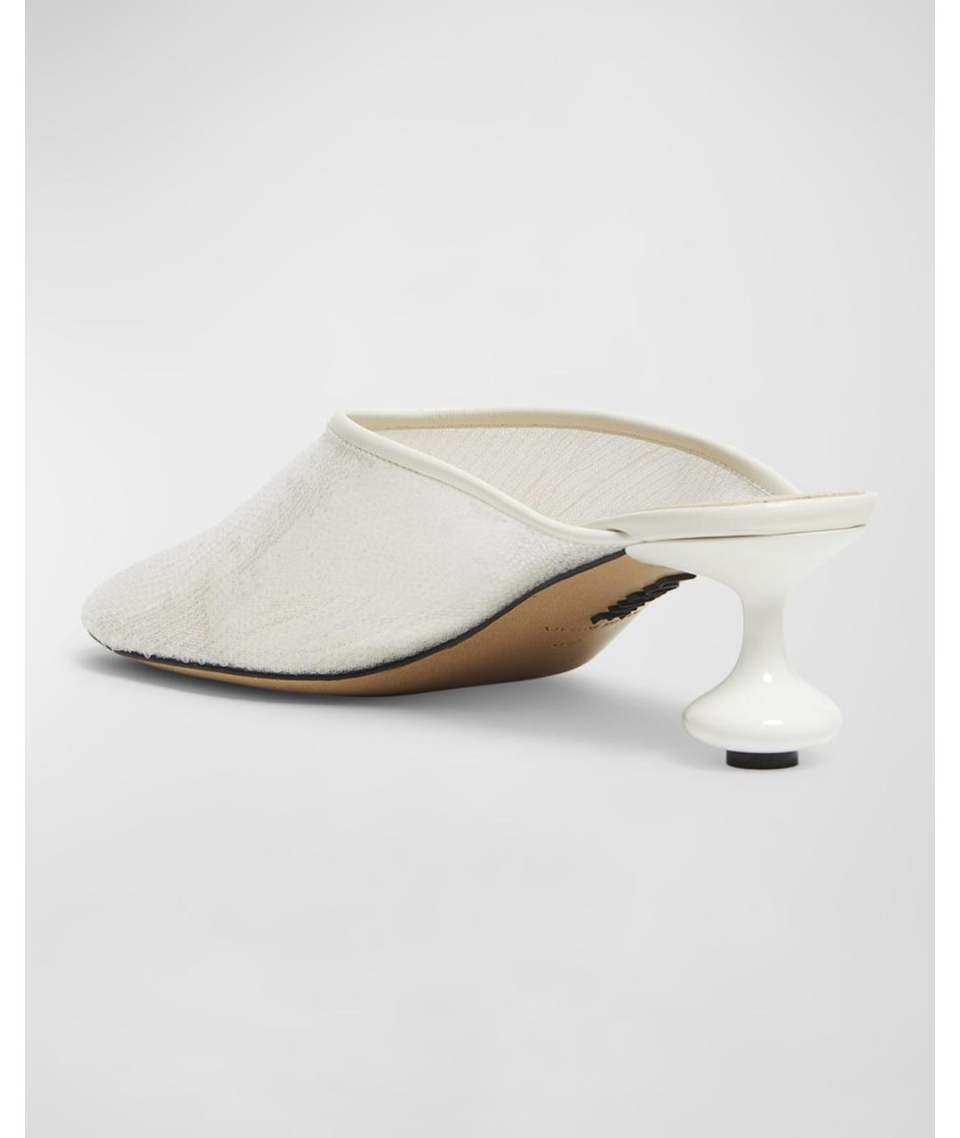 LOEWE Белые мюли, фото 4