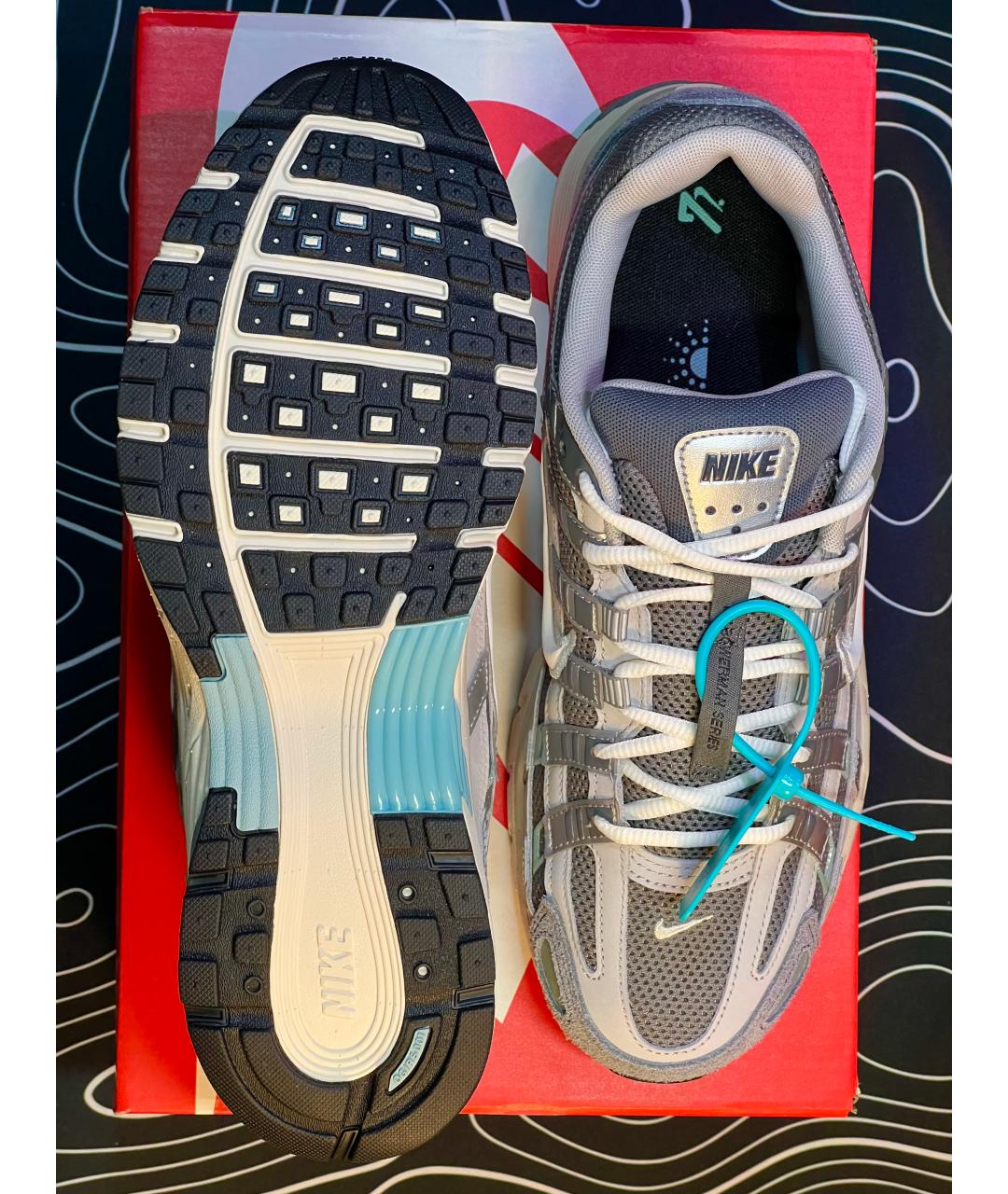 NIKE Серые замшевые низкие кроссовки / кеды, фото 5