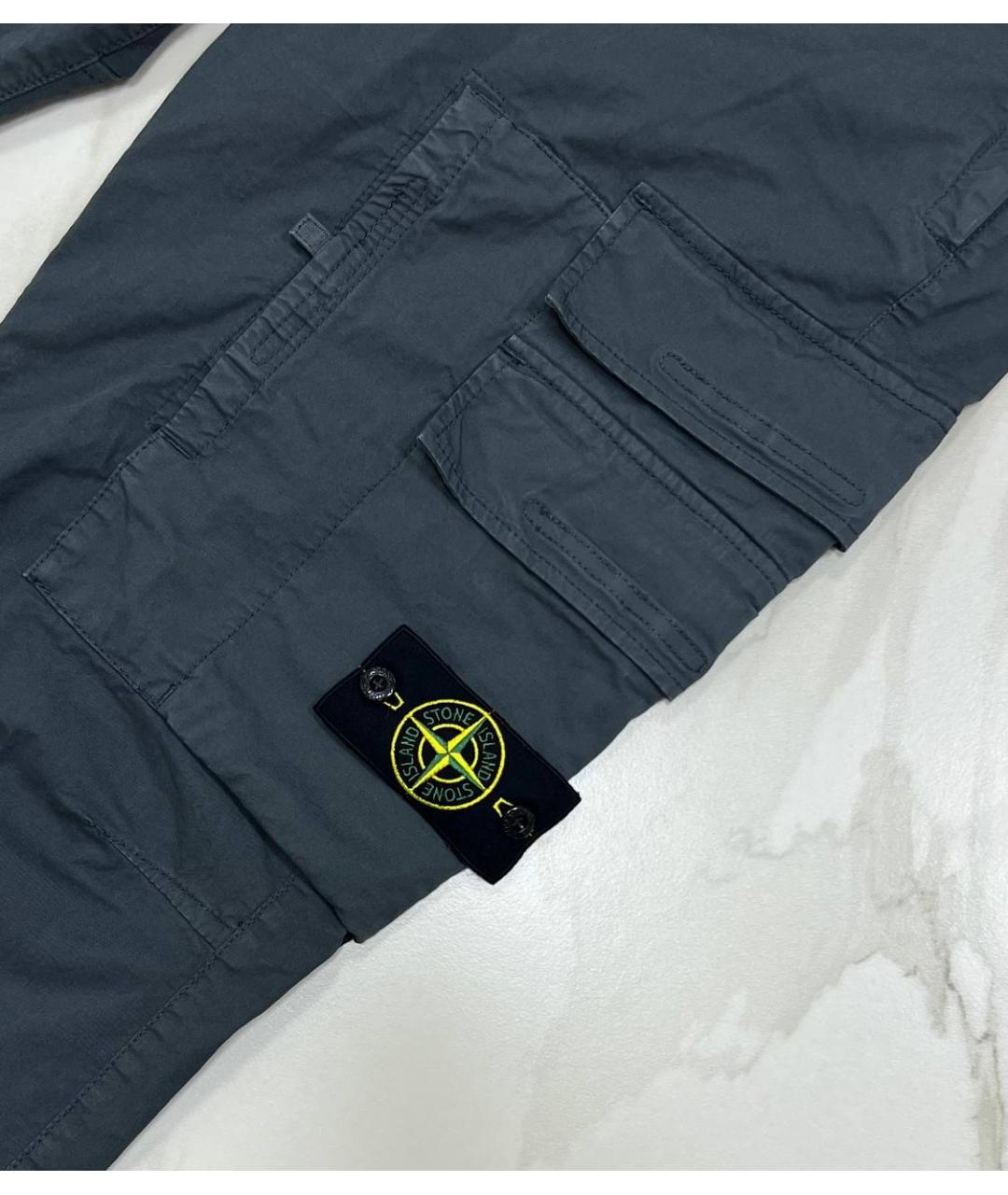 STONE ISLAND Черные повседневные брюки, фото 5