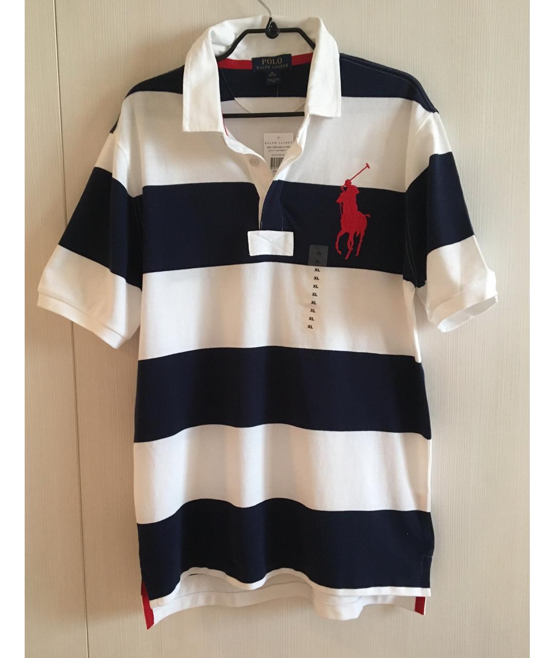 POLO RALPH LAUREN Мульти хлопковое поло с коротким рукавом, фото 6