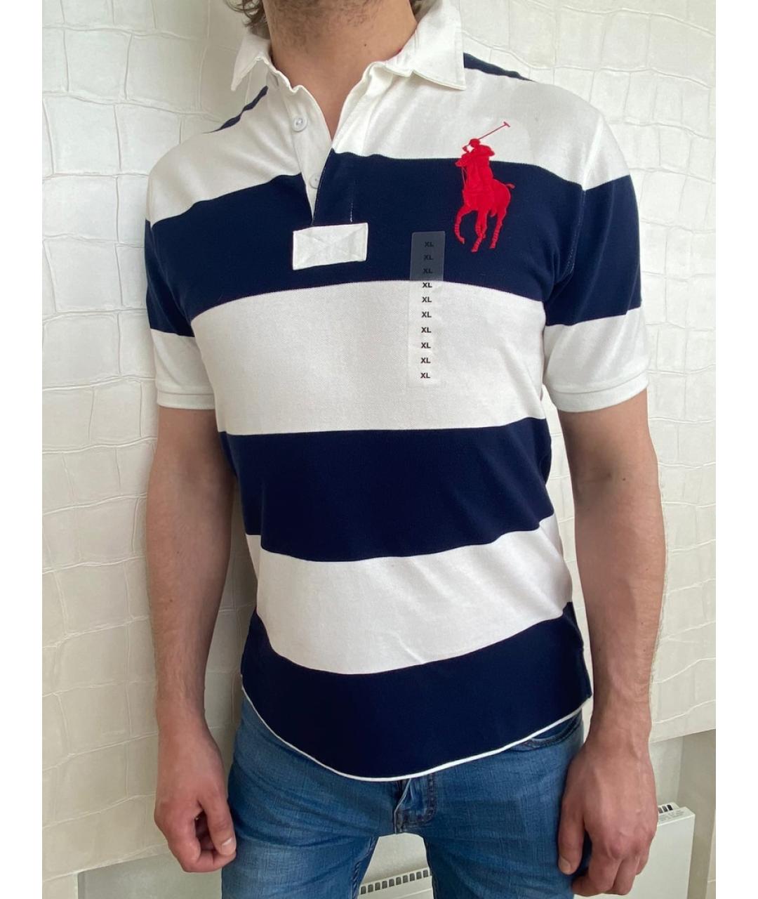 POLO RALPH LAUREN Мульти хлопковое поло с коротким рукавом, фото 2