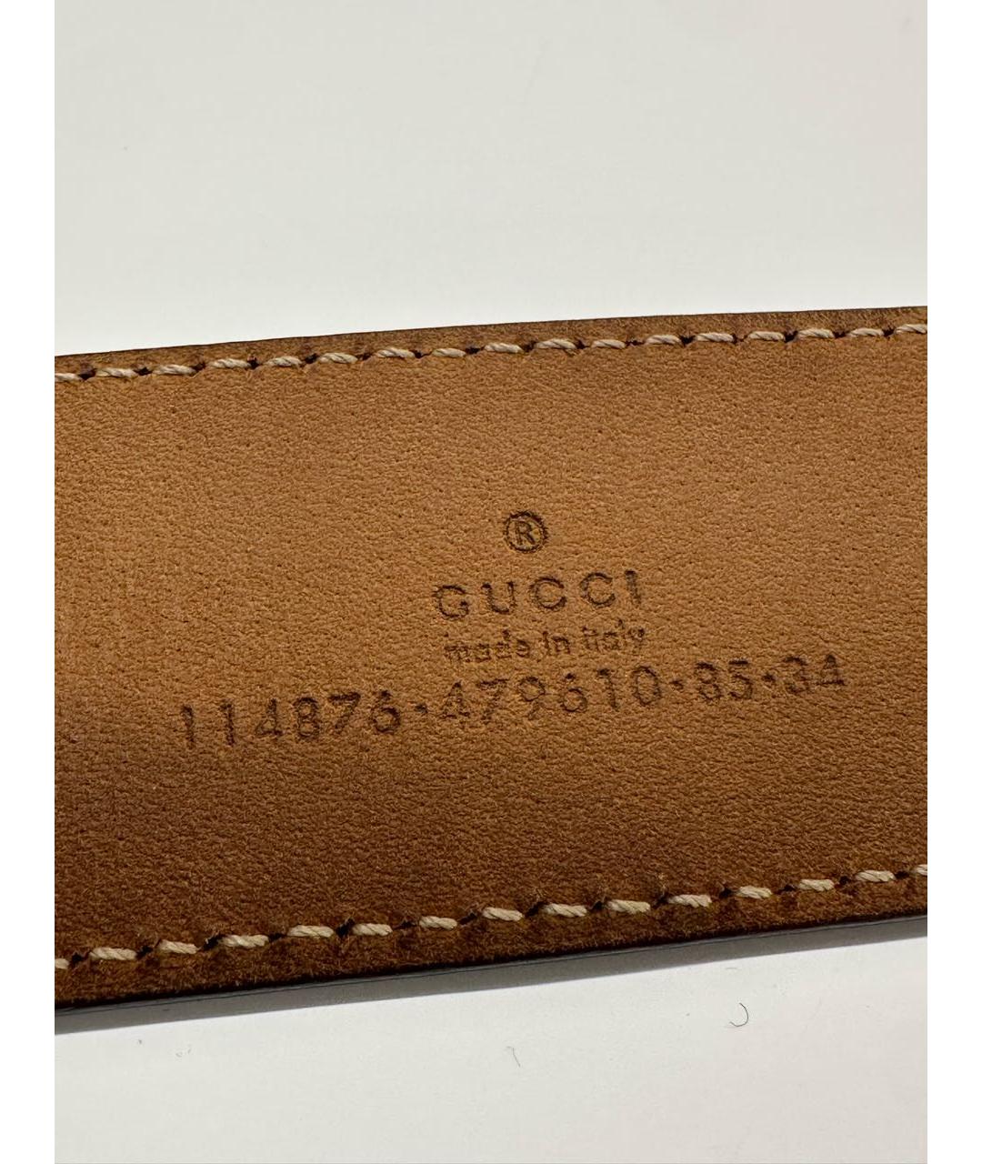GUCCI Кожаный ремень, фото 5