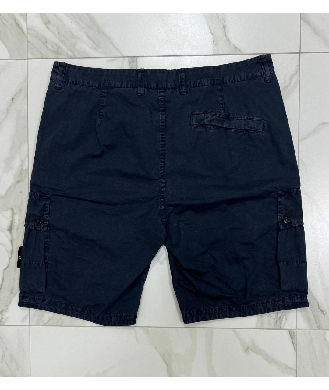 STONE ISLAND Черные шорты, фото 4