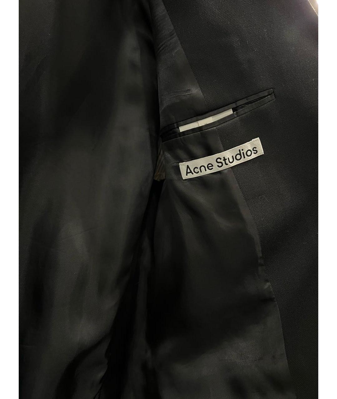ACNE STUDIOS Черный полиэстеровый жакет/пиджак, фото 4