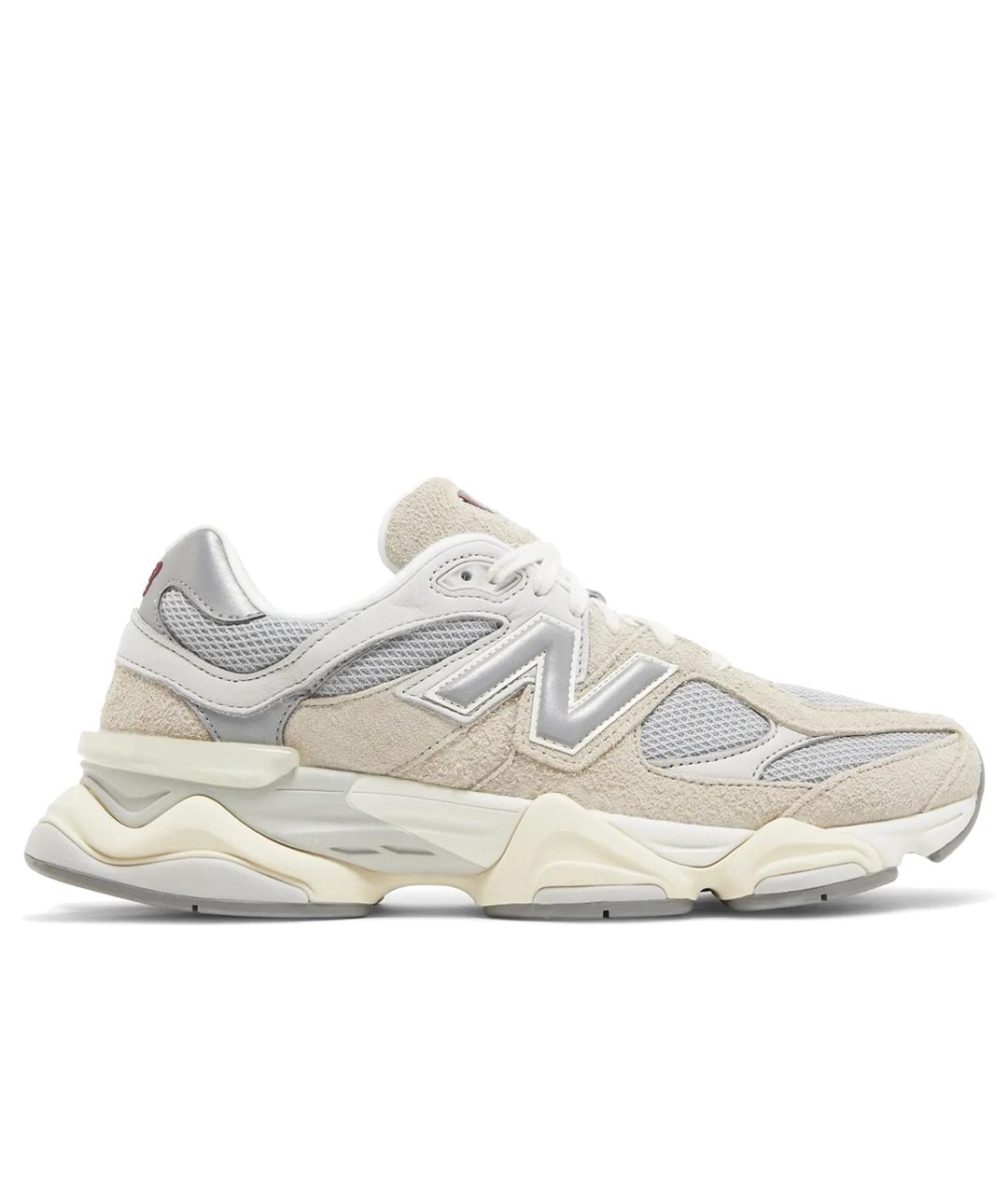 NEW BALANCE Бежевые кожаные низкие кроссовки / кеды, фото 1