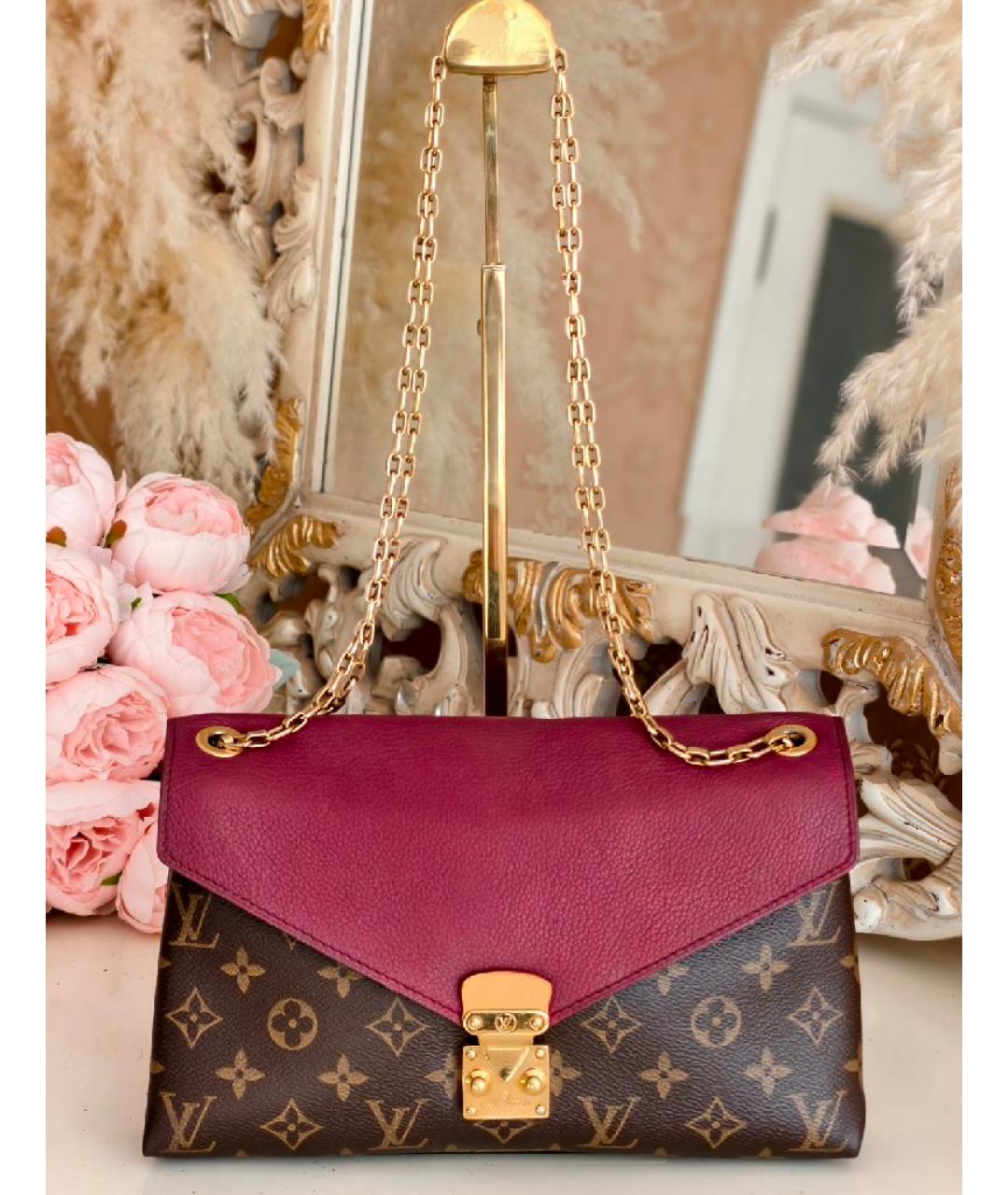 LOUIS VUITTON Бордовая сумка через плечо, фото 9