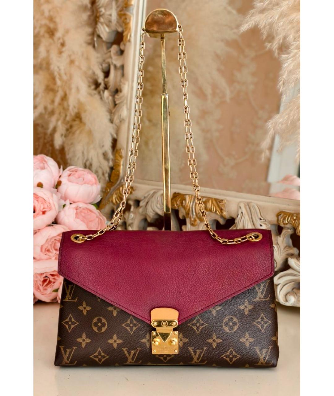 LOUIS VUITTON Бордовая сумка через плечо, фото 8