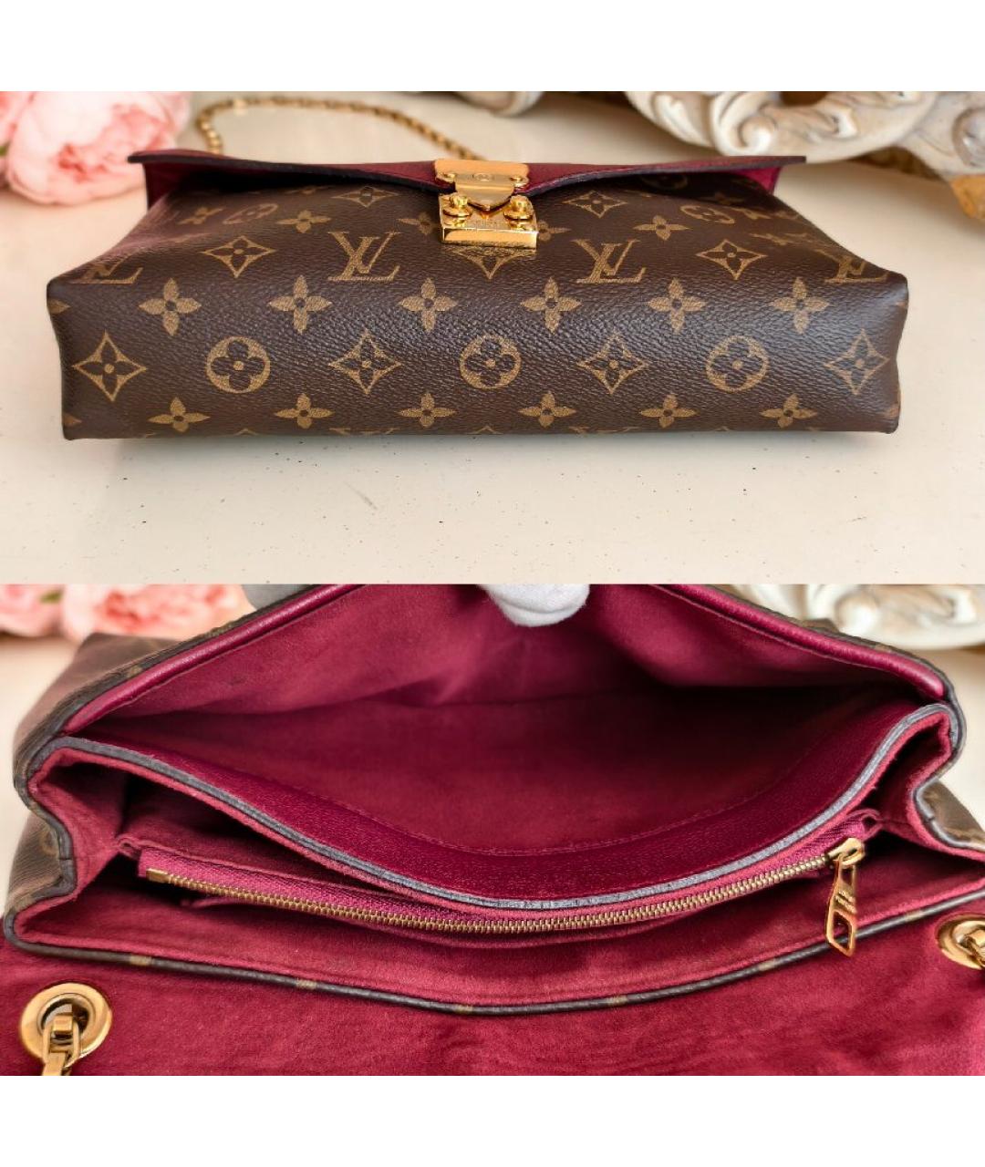 LOUIS VUITTON Бордовая сумка через плечо, фото 7