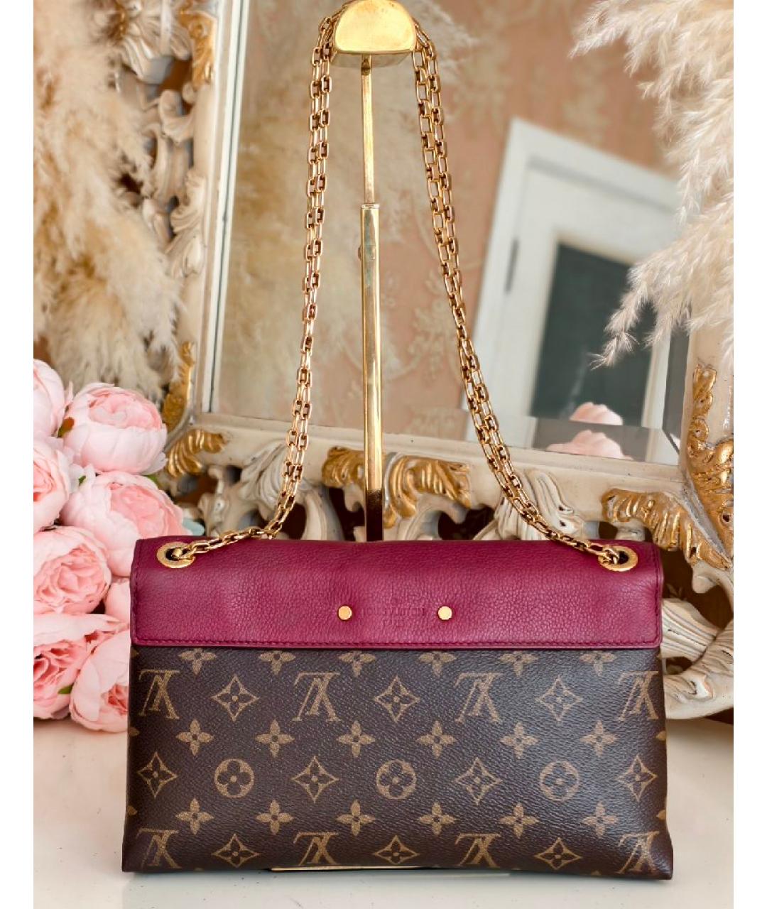 LOUIS VUITTON Бордовая сумка через плечо, фото 3
