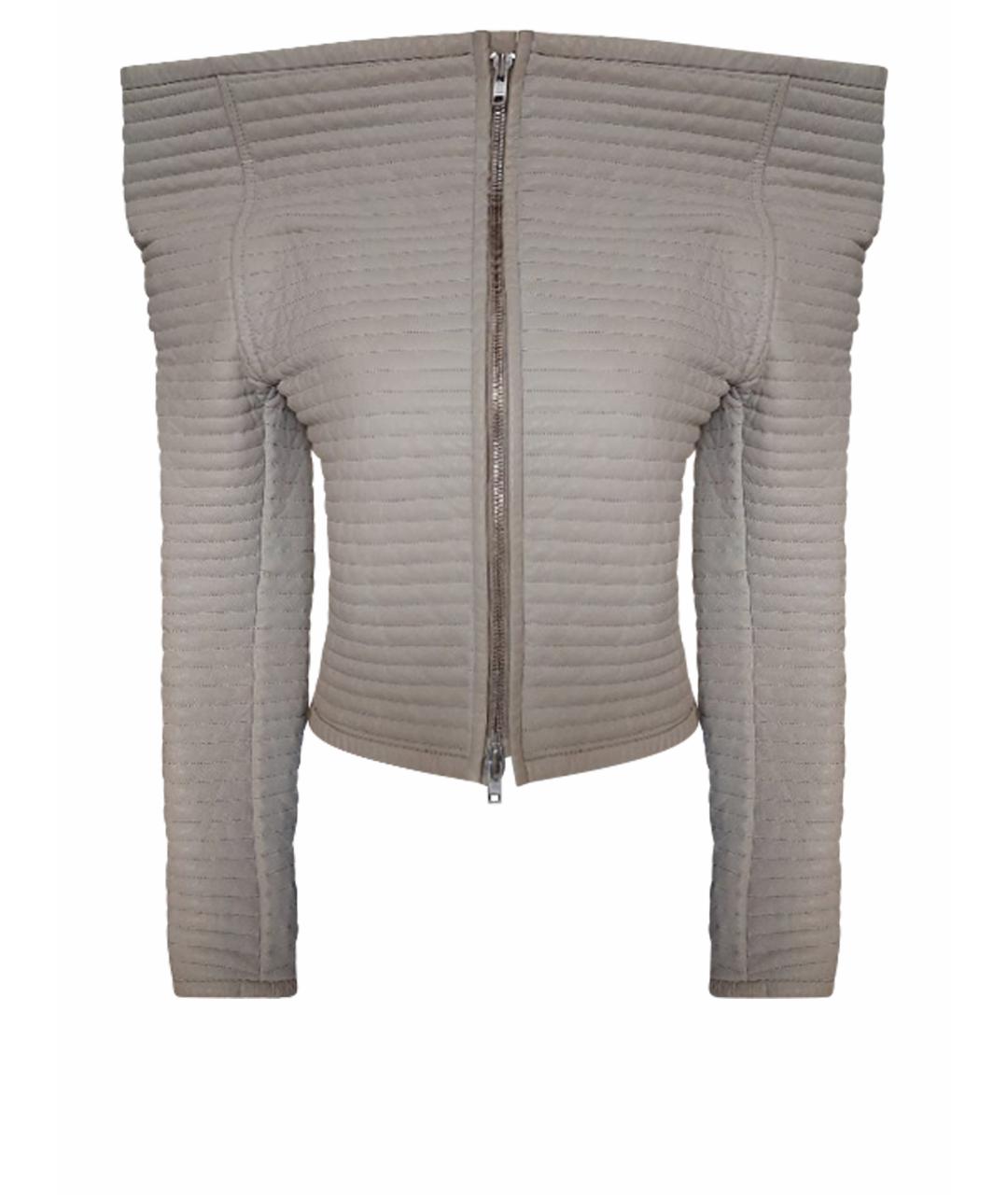 MAISON MARGIELA Бежевая кожаная куртка, фото 1