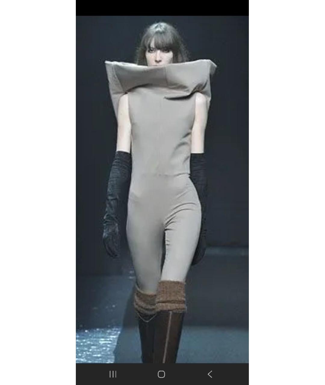 MAISON MARGIELA Бежевая кожаная куртка, фото 5