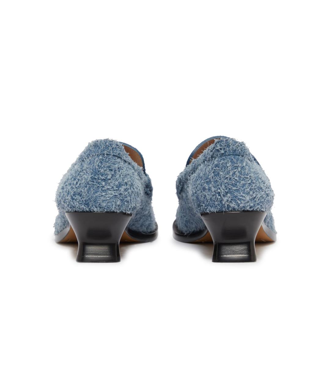 LOEWE Голубые лоферы, фото 4