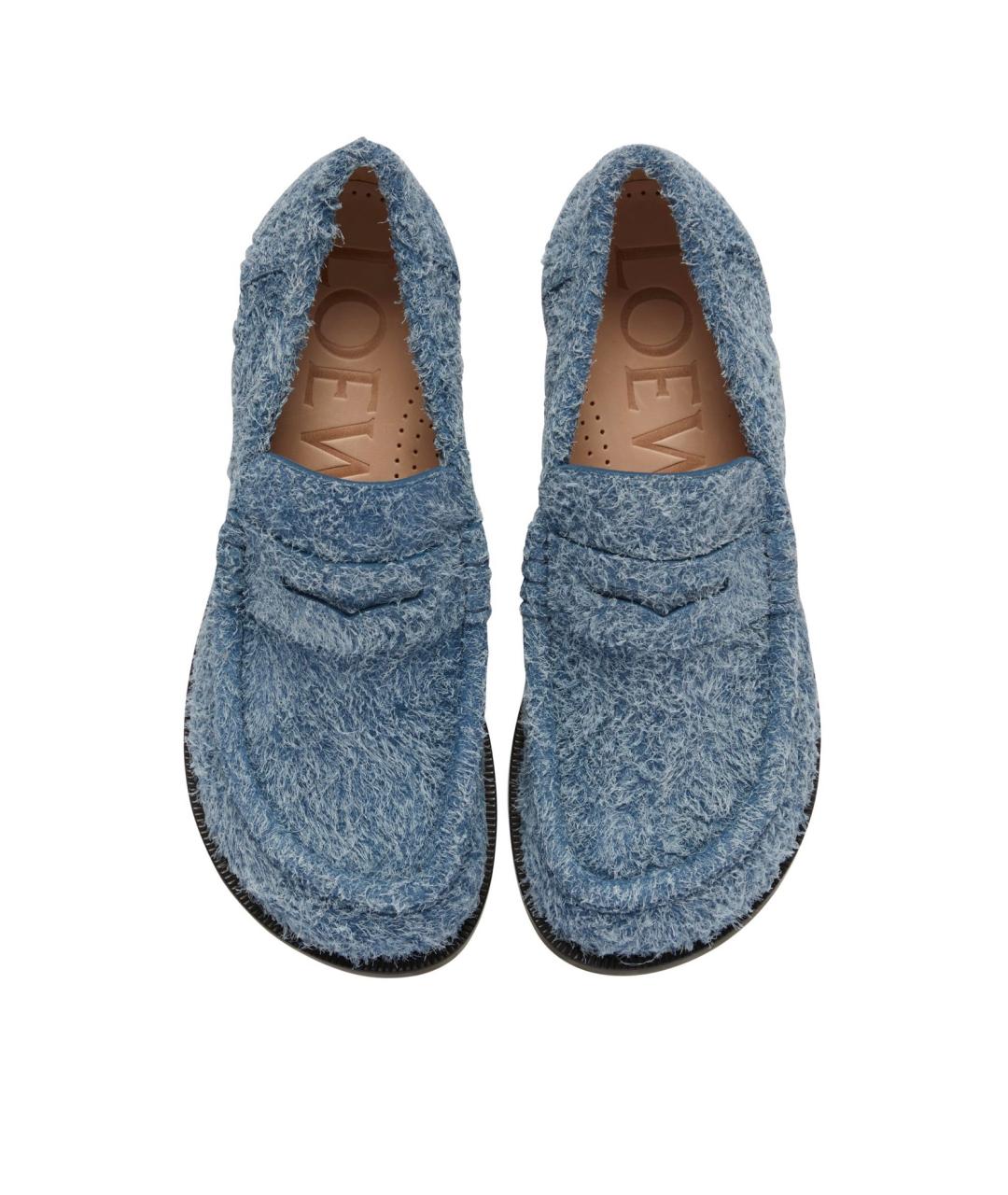 LOEWE Голубые лоферы, фото 3
