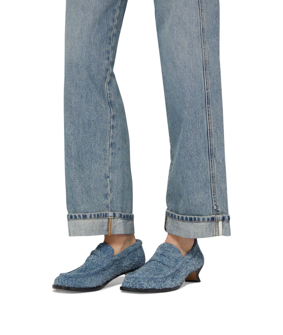 LOEWE Голубые лоферы, фото 5