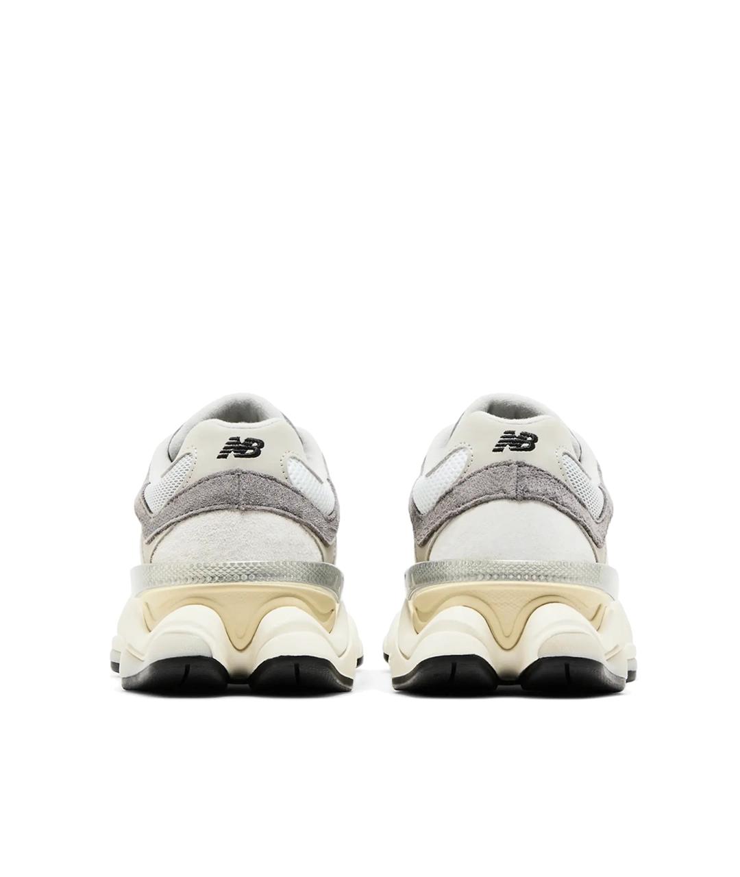 NEW BALANCE Серые кожаные низкие кроссовки / кеды, фото 3