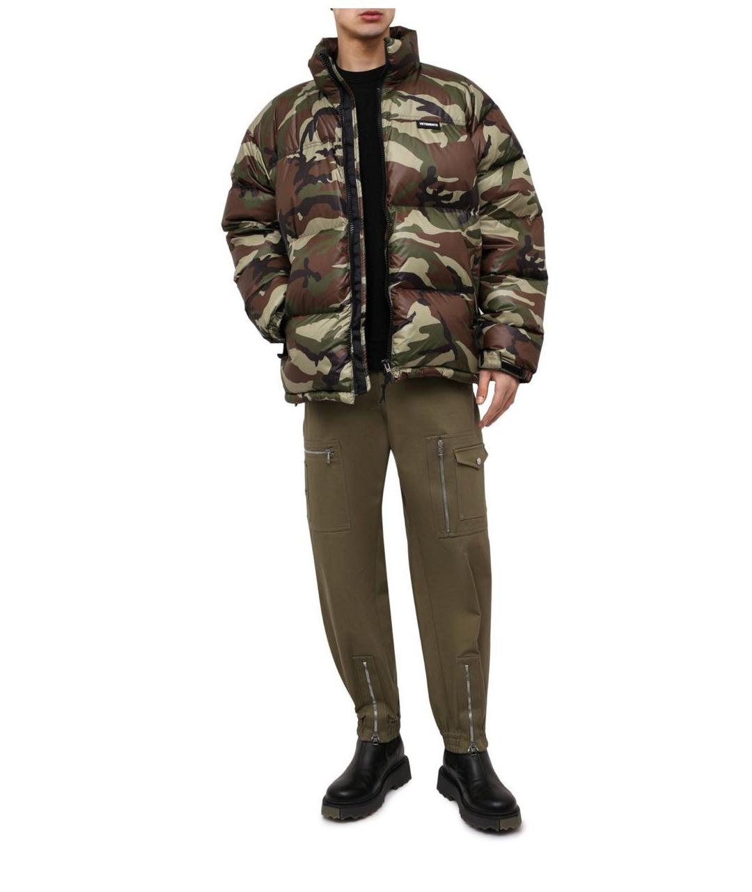 VETEMENTS Зеленый пуховик, фото 8