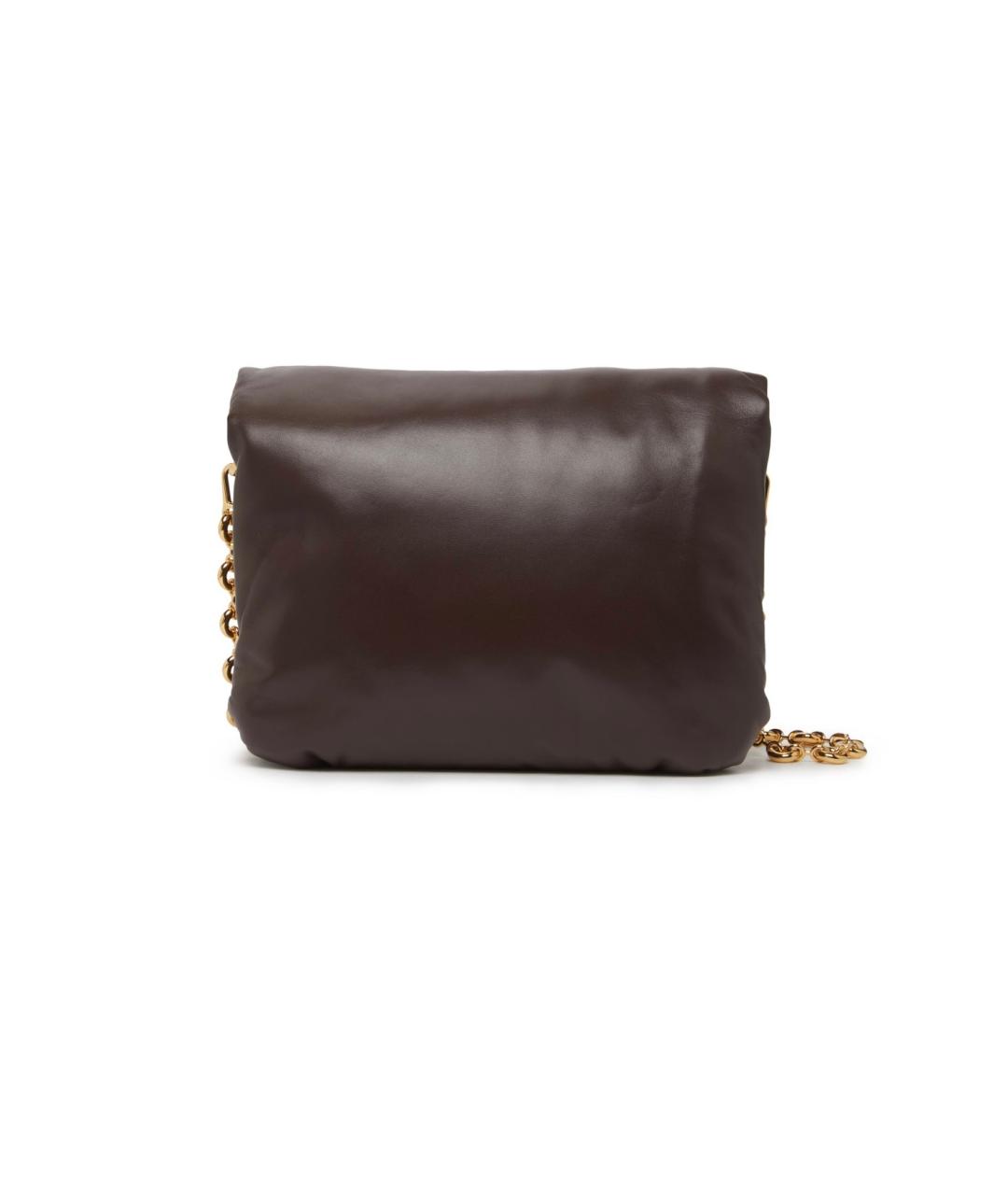LOEWE Коричневая кожаная сумка через плечо, фото 3
