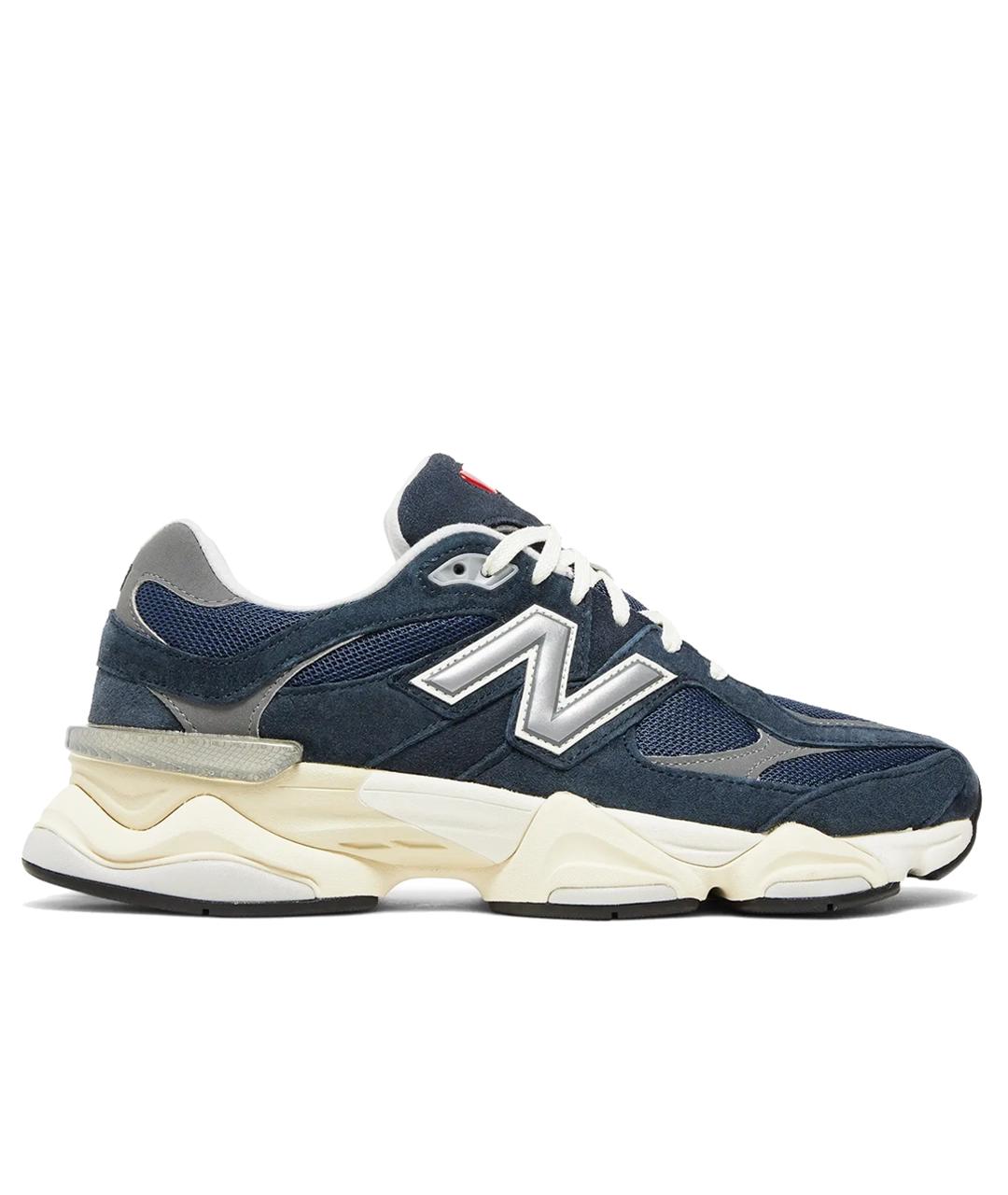 NEW BALANCE Темно-синие кожаные кроссовки, фото 1