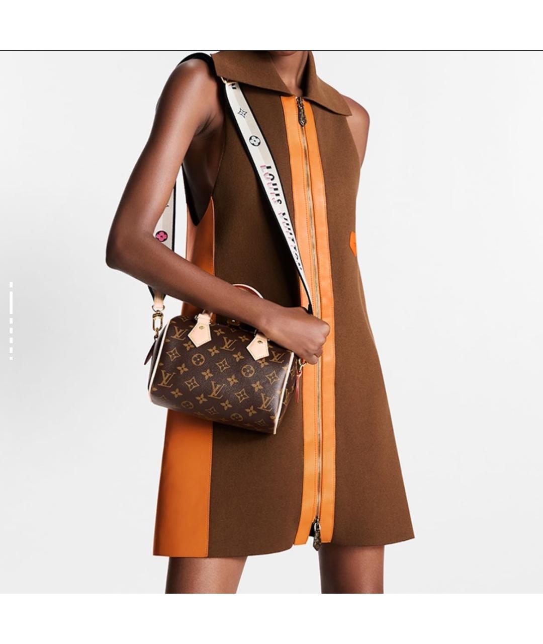 LOUIS VUITTON Коричневая сумка с короткими ручками, фото 3