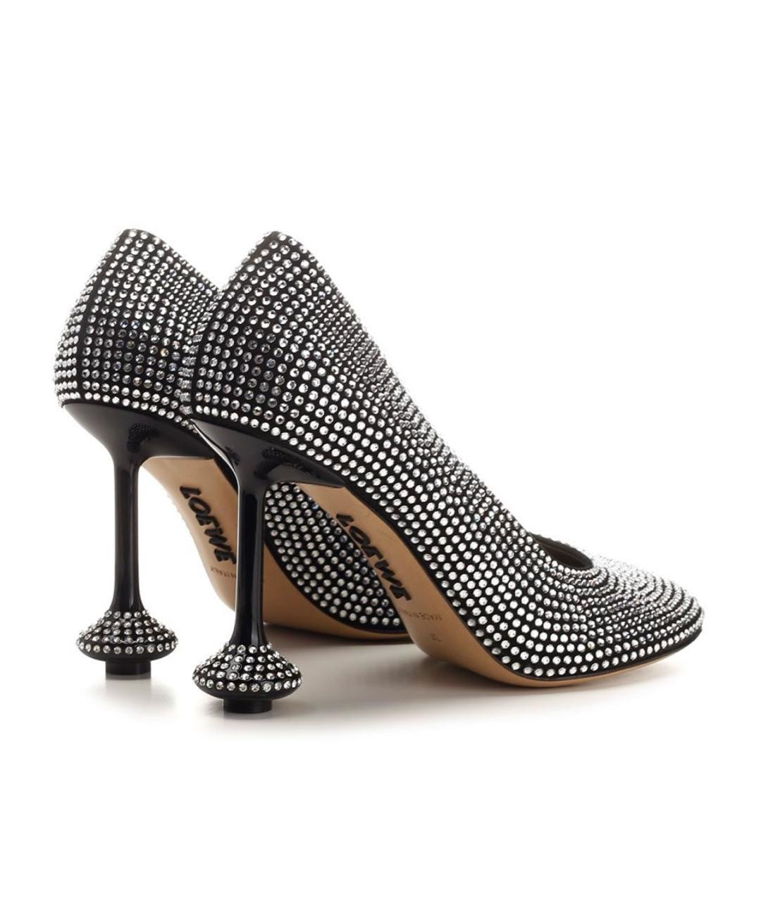 LOEWE Черные замшевые туфли, фото 4