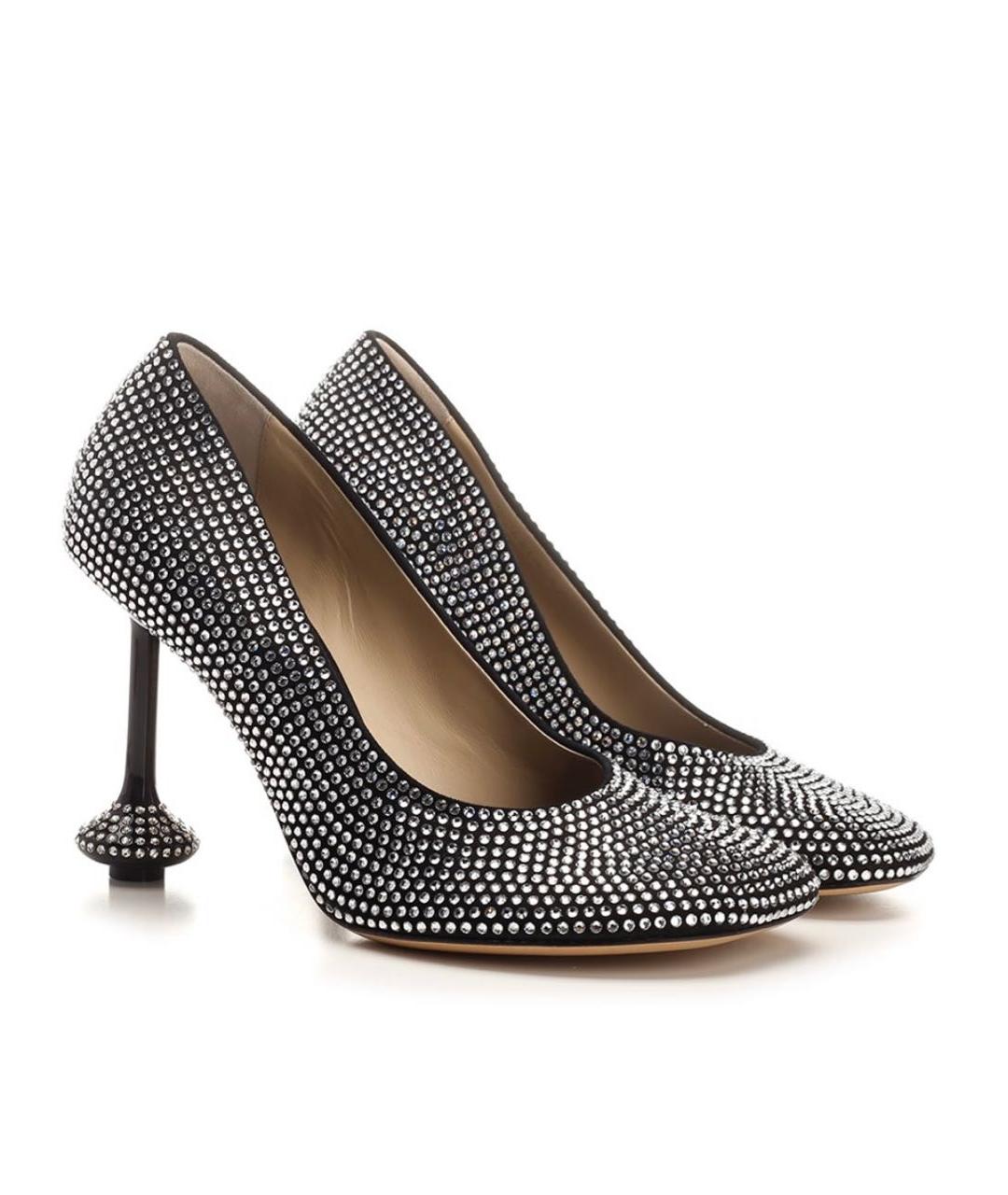 LOEWE Черные замшевые туфли, фото 3