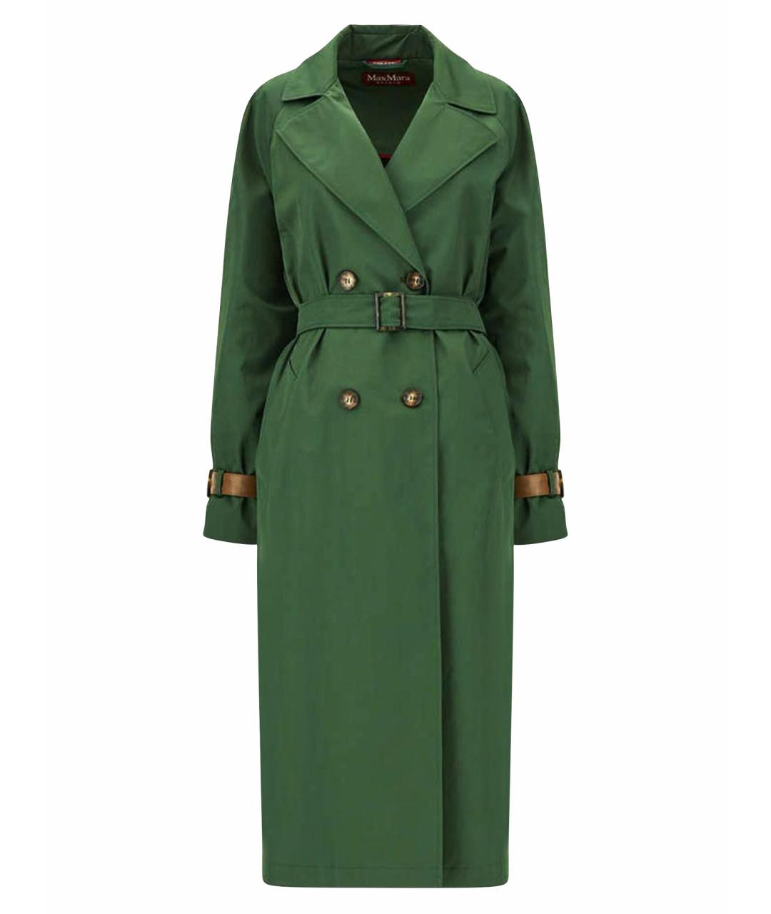 MAX MARA STUDIO Зеленый тренч/плащ, фото 1