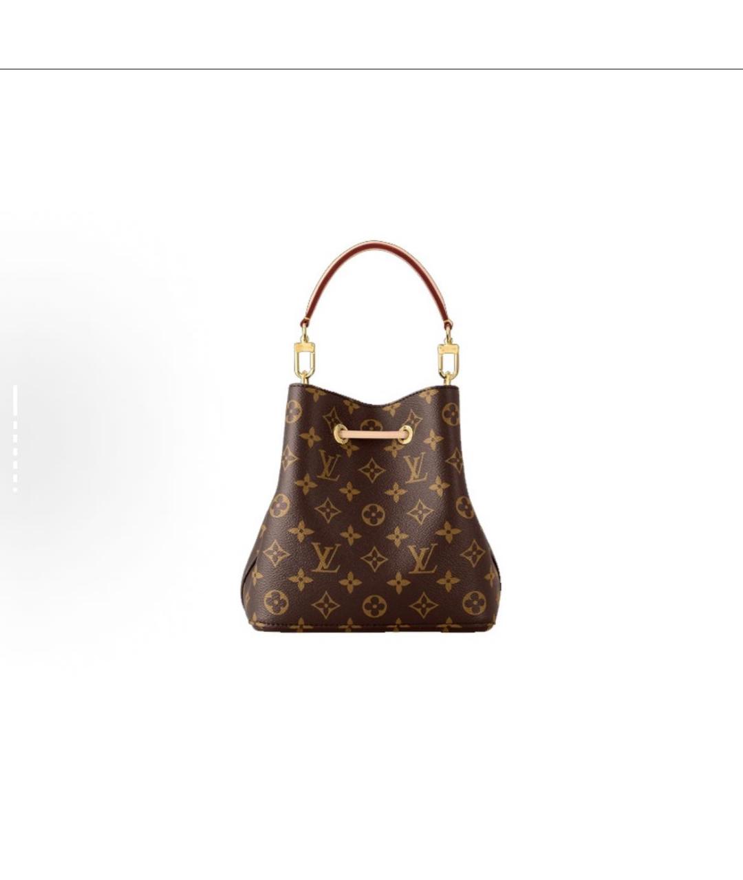 LOUIS VUITTON Коричневая кожаная сумка тоут, фото 2
