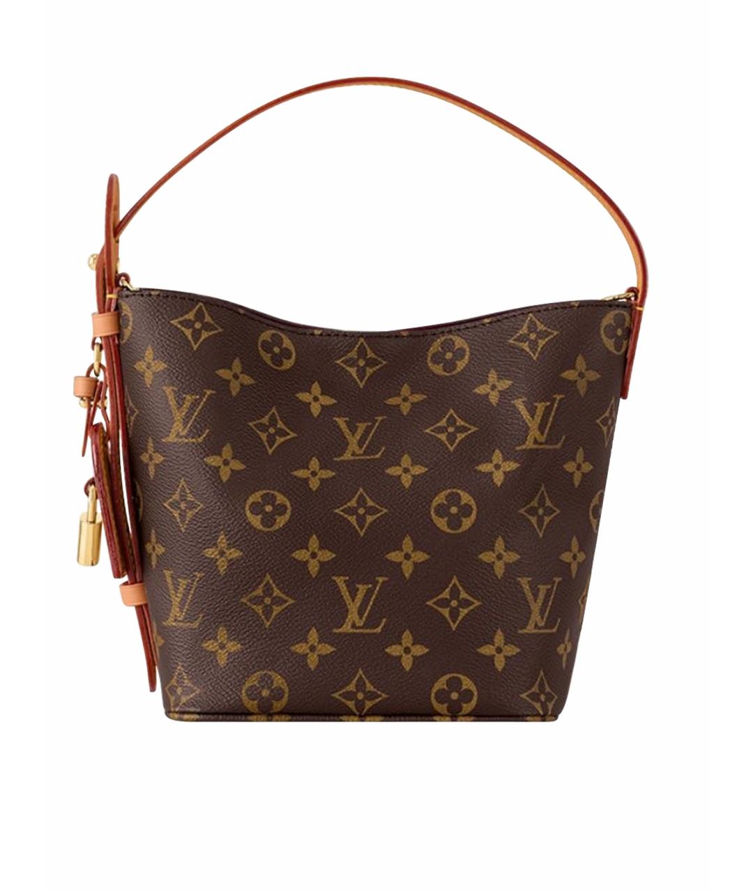 LOUIS VUITTON Коричневая кожаная сумка тоут, фото 1
