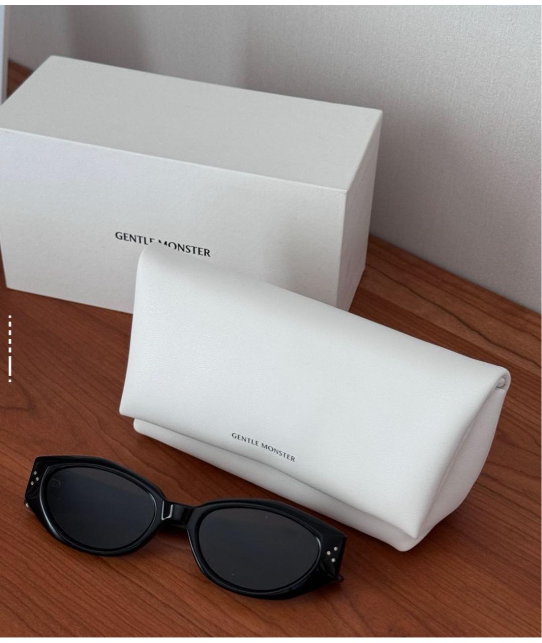 GENTLE MONSTER Черные пластиковые солнцезащитные очки, фото 4
