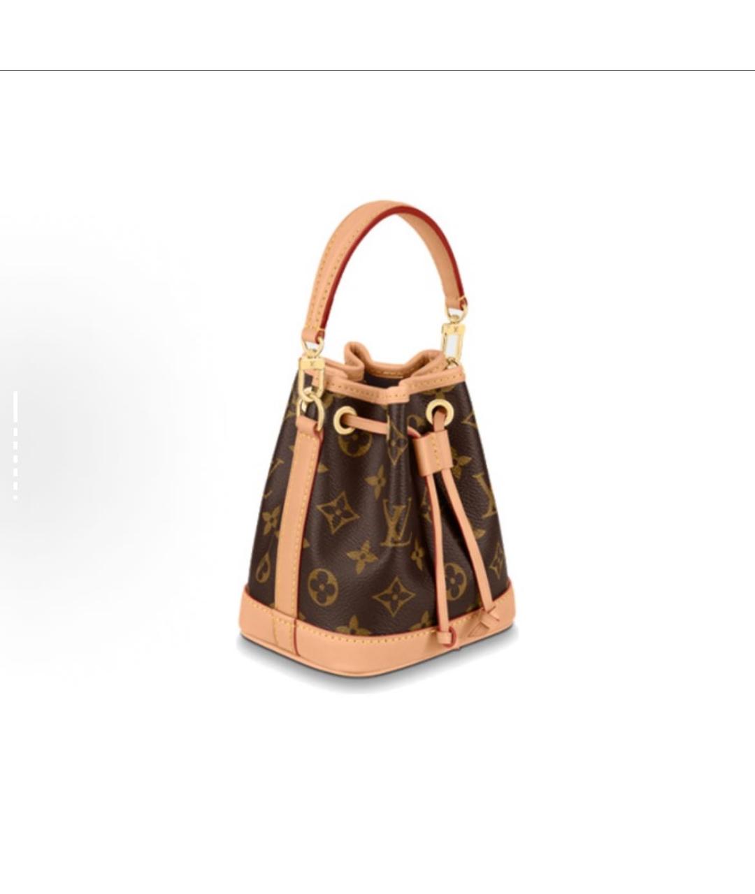 LOUIS VUITTON Коричневая кожаная сумка через плечо, фото 2