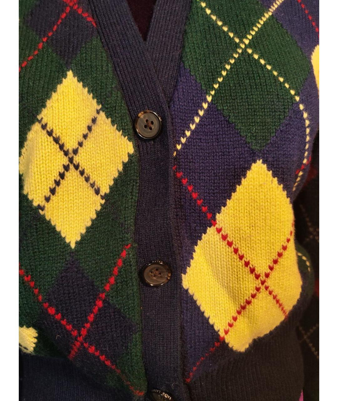 POLO RALPH LAUREN Мульти шерстяной кардиган, фото 6
