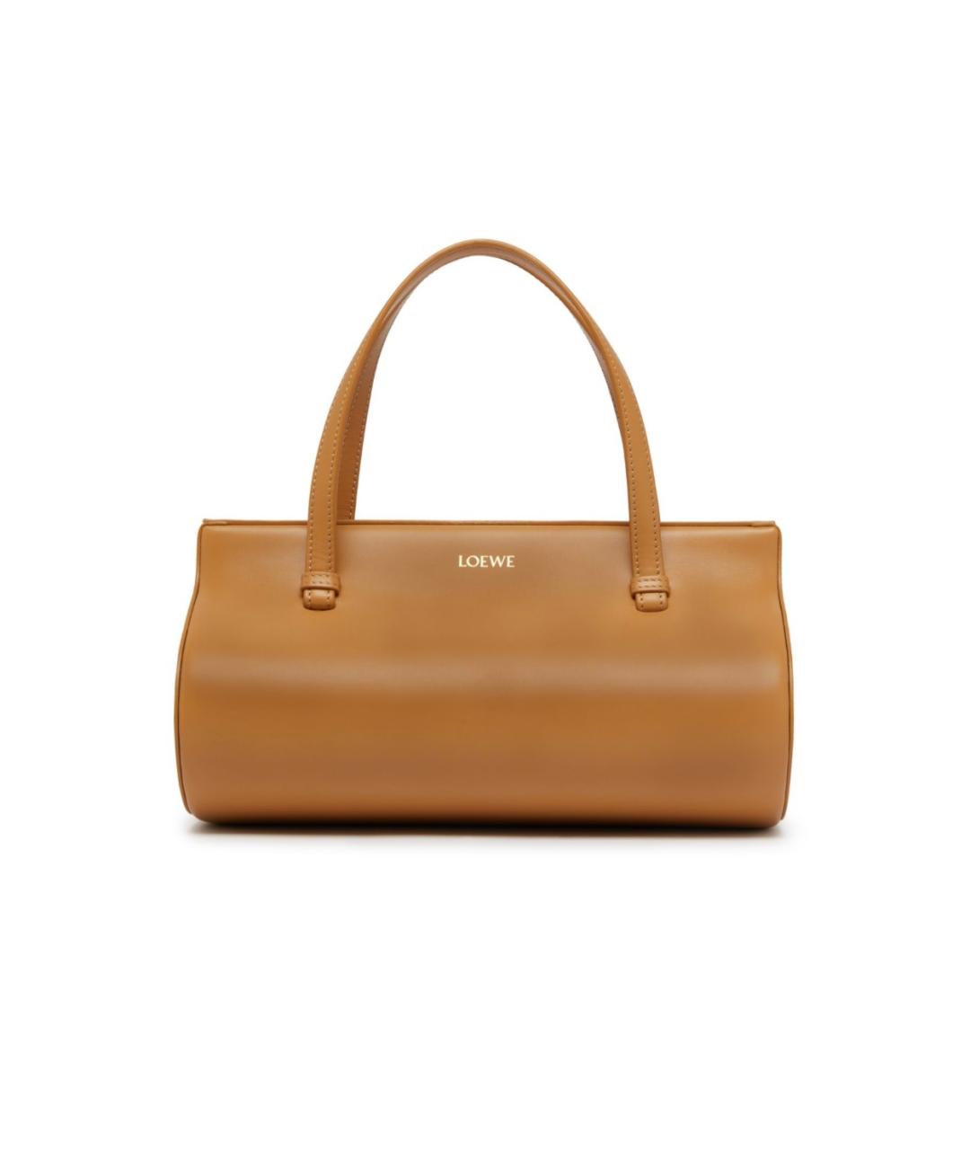 LOEWE Коричневая кожаная сумка через плечо, фото 1