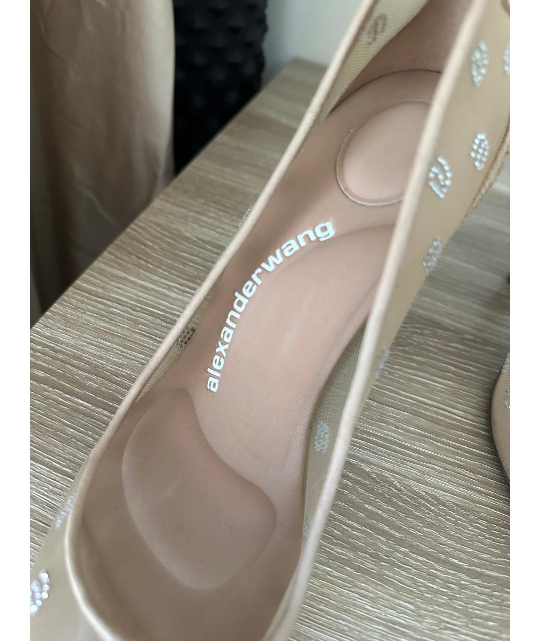 ALEXANDER WANG Бежевые замшевые туфли, фото 8