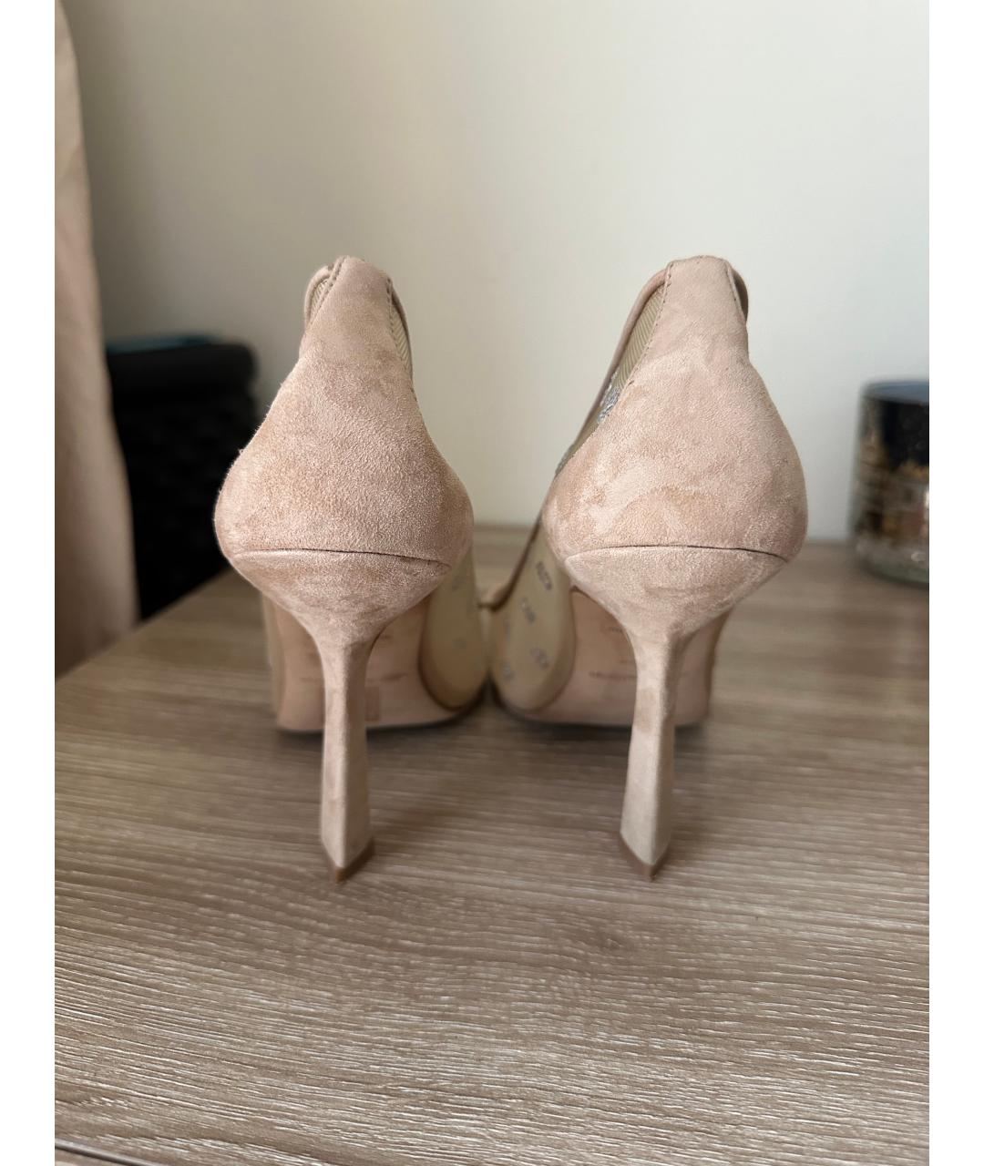 ALEXANDER WANG Бежевые замшевые туфли, фото 4