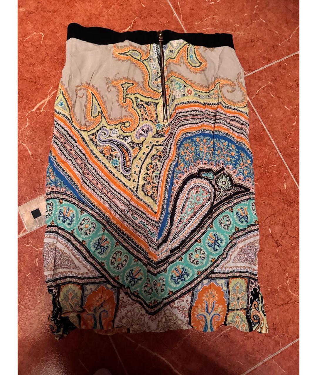 ETRO Мульти вискозная юбка миди, фото 2