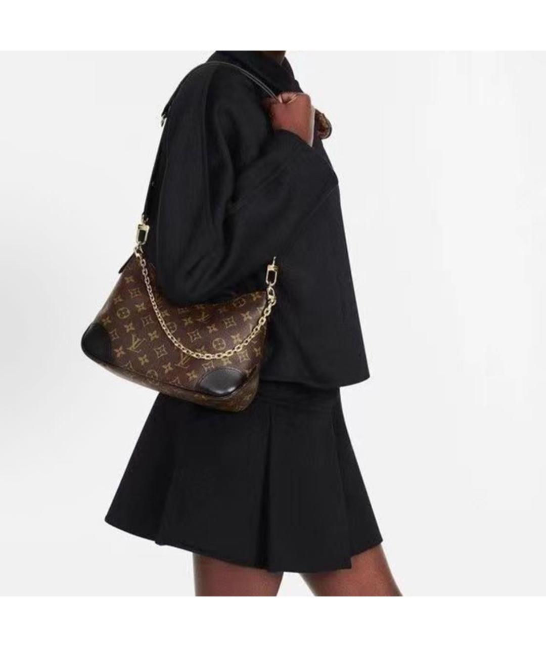 LOUIS VUITTON Коричневая сумка через плечо, фото 4