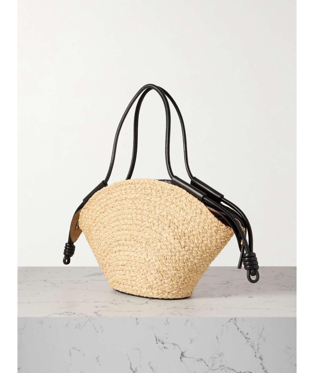 LOEWE Бежевая сумка тоут, фото 4