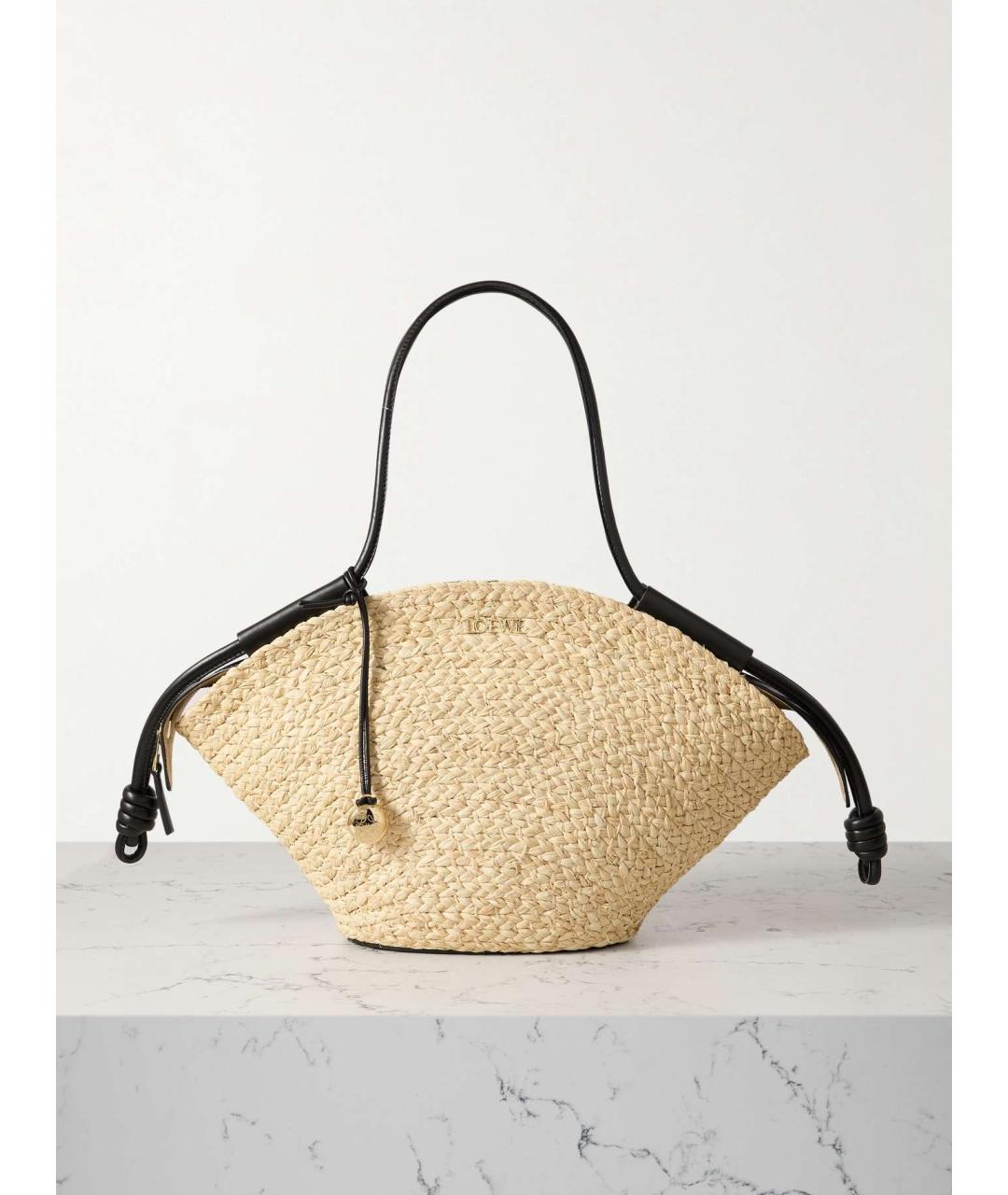 LOEWE Бежевая сумка тоут, фото 3