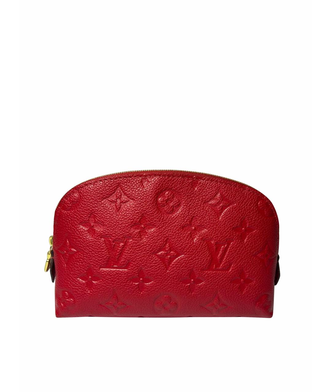LOUIS VUITTON Красная кожаная косметичка, фото 1