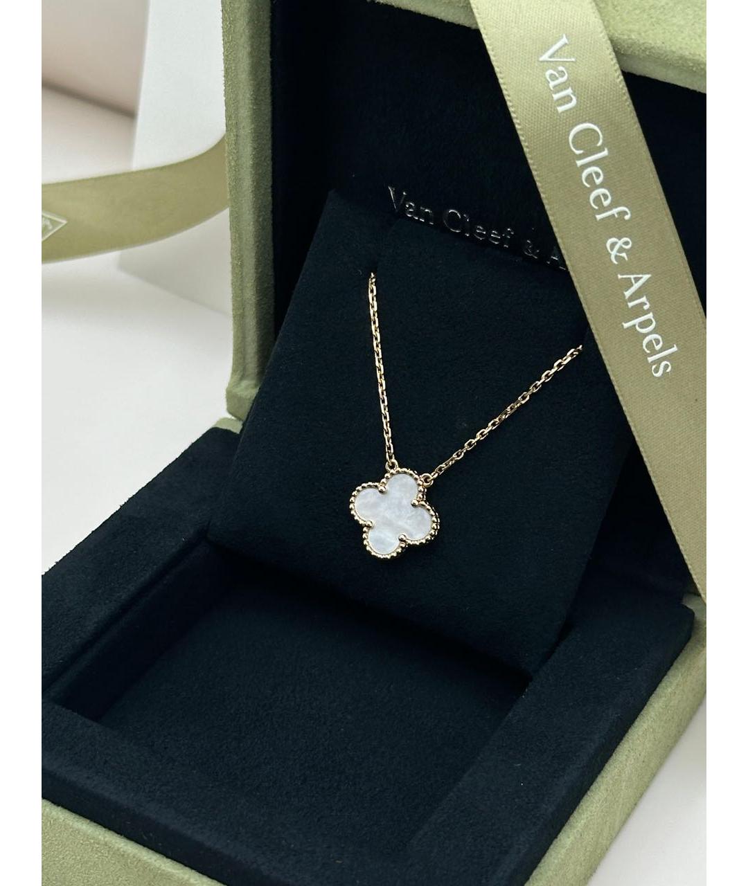 VAN CLEEF & ARPELS Белая подвеска из желтого золота, фото 5