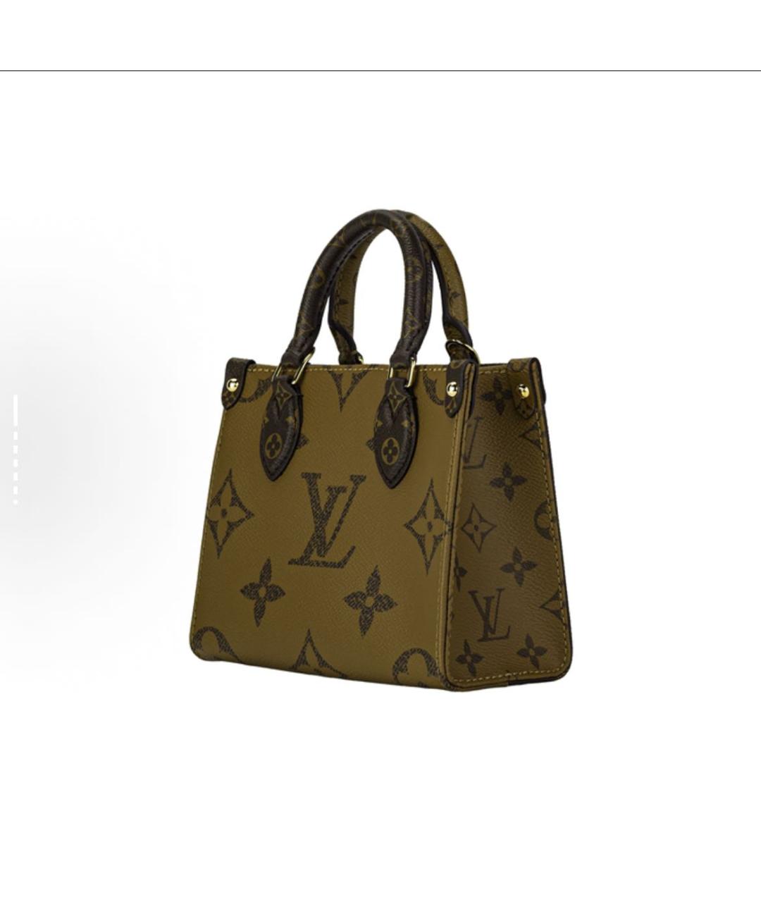 LOUIS VUITTON Коричневая сумка с короткими ручками, фото 4